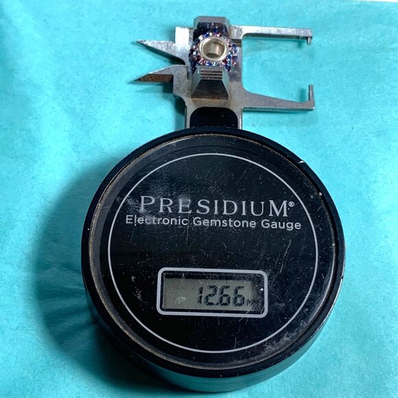 Sterling Silver 955 Slide Charm Multi Color Crystal Rhondel Charm 6.6mm Wide - Picture 6 of 7